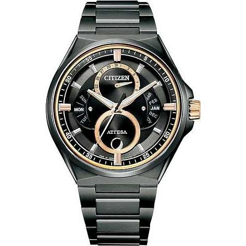 CITIZEN ATTESA ECO-DRIVE SOLAR ACT LINE MOON PHASE TRIPLE