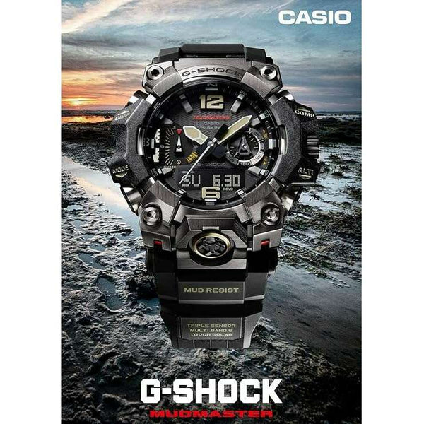 CASIO G-SHOCK MASTER OF G MUDMASTER SERIES ANALOG DIGITAL BLACK MEN WA ...