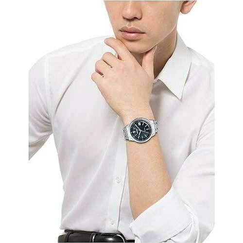 ROOK JAPAN:CITIZEN EXCEED ECO-DRIVE RADIO CONTROLLED PERFEX SILVER & BLACK MEN WATCH EBG74-5025,JDM Watch,Citizen Exceed