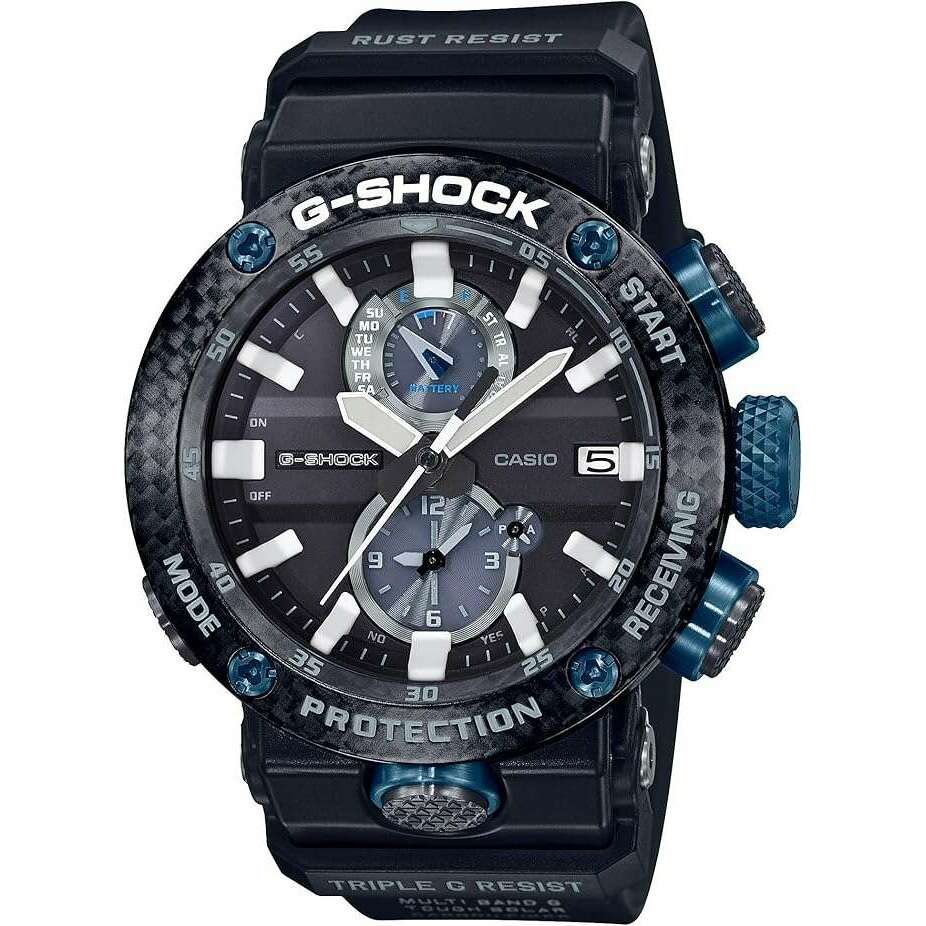 ROOK JAPAN:CASIO G-SHOCK BLUETOOTH RADIO SOLAR CARBON CORE GUARD BLACK & BLUE MEN WATCH GWR-B1000-1A1JF,JDM Watch,Casio G-Shock