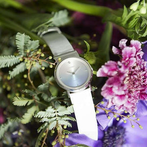ROOK JAPAN:CITIZEN L AMBILUNA ECO-DRIVE WHITE RESIN STRAP BLUE DIAL LADIES WATCH EG7071-11A,JDM Watch,Citizen L