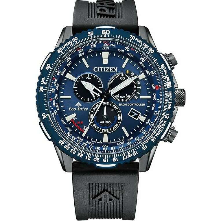 ROOK JAPAN:CITIZEN PROMASTER BLACK RADIO SOLAR PILOT MEN WATCH CB5006-02L,JDM Watch,Citizen Promaster