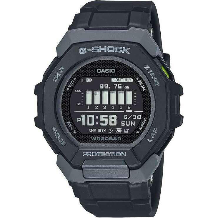 ROOK JAPAN:CASIO G-SHOCK G-SQUAD BLUETOOTH DAY-DATE DIGITAL BLACK MEN WATCH GBD-300-1JF,JDM Watch,Casio G-Shock