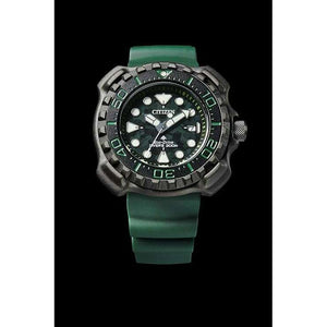 ROOK JAPAN:CITIZEN PROMASTER MARINE SERIES DIVER'S 200M GREEN RUBBER STRAP MEN WATCH BN0228-06W,JDM Watch,Citizen Promaster