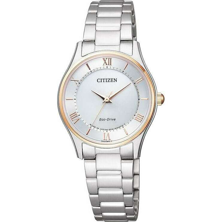 ROOK JAPAN:CITIZEN COLLECTION ECO-DRIVE SOLAR THIN MODEL SILVER STRAP & DIAL LADIES WATCH EM0404-51A,JDM Watch,Citizen Collection