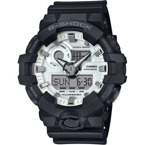 ROOK JAPAN:CASIO G-SHOCK BLACK AND BRILLIANT WHITE SERIES ANALOG DIGITAL DIAL MEN WATCH GA-700WD-1AJF,JDM Watch,Casio G-Shock