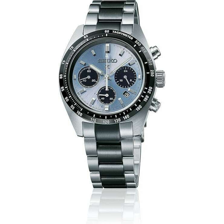 ROOK JAPAN:SEIKO PROSPEX SPEEDTIMER SOLAR CHRONOGRAPH SILVER & CRYSTAL BLUE MEN WATCH SBDL093,JDM Watch,Seiko Prospex