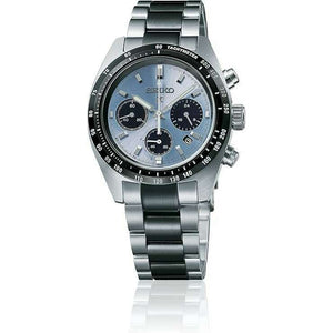 ROOK JAPAN:SEIKO PROSPEX SPEEDTIMER SOLAR CHRONOGRAPH SILVER & CRYSTAL BLUE MEN WATCH SBDL093,JDM Watch,Seiko Prospex