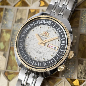 ORIENT AUTOMATIC CONTEMPORARY WORLDMAP MEN WATCH RN-AA0E01S