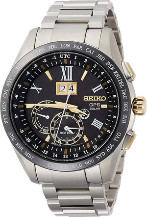SEIKO ASTRON BIG-DATE TITANIUM MODEL SILVER MEN WATCH (DISCONTINUED) SBXB139