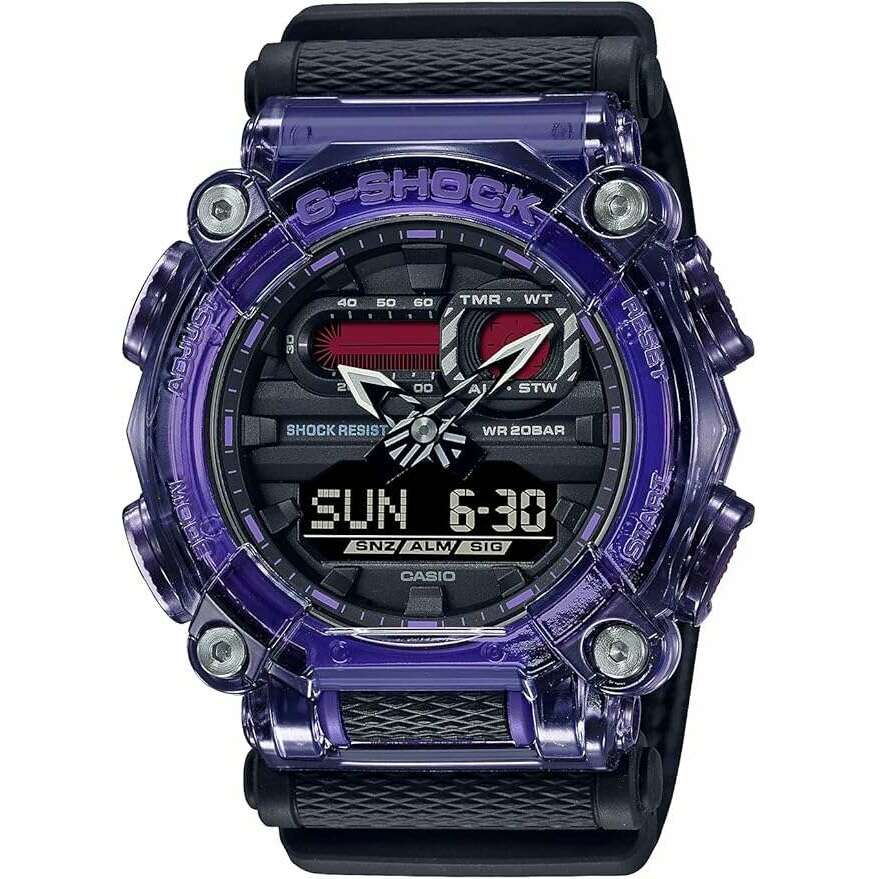 ROOK JAPAN:CASIO G-SHOCK ANALOG DIGITAL PURPLE & BLACK MEN WATCH GA-900TS-6AJF,JDM Watch,Casio G-Shock