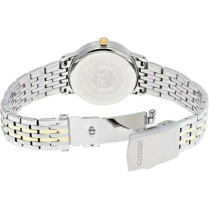 ROOK JAPAN:CITIZEN COLLECTION ECO-DRIVE ANALOG SILVER & GOLD STRAP LADIES WATCH EW1584-59C,JDM Watch,Citizen Collection