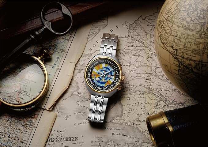 ORIENT WORLDMAP REVIVAL 75TH ANNIVERSARY MULTICOLORED MEN WATCH (LIMITED 500) RN-AA0E08Y
