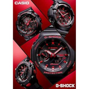 ROOK JAPAN:CASIO G-SHOCK DAY-DATE BLACK & RED ANALOG DIGITAL MEN WATCH GA-100BNR-1AJF,JDM Watch,Casio G-Shock