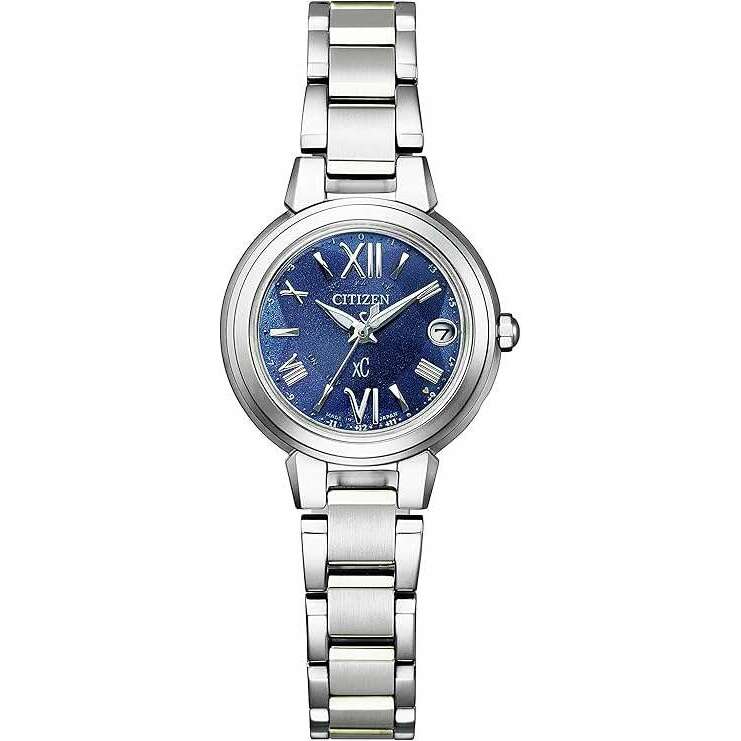ROOK JAPAN:CITIZEN XC BASIC COLLECTION HAPPY FLIGHT ECO-DRIVE SILVER & BLUE LADIES WATCH ES9430-54L,JDM Watch,Citizen xC