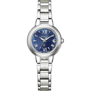 ROOK JAPAN:CITIZEN XC BASIC COLLECTION HAPPY FLIGHT ECO-DRIVE SILVER & BLUE LADIES WATCH ES9430-54L,JDM Watch,Citizen xC