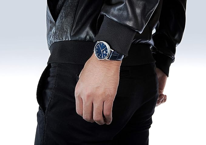 ORIENT BASIC CONCEPT AUTOMATIC CLASSIC LEATHER STRAP NAVY MEN WATCH RN-AC0E04L