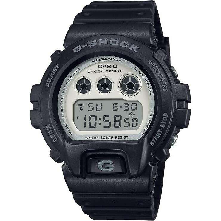 ROOK JAPAN:CASIO G-SHOCK BLACK AND BRILLIANT WHITE SERIES DIGITAL MEN WATCH DW-6900WD-1JF,JDM Watch,Casio G-Shock