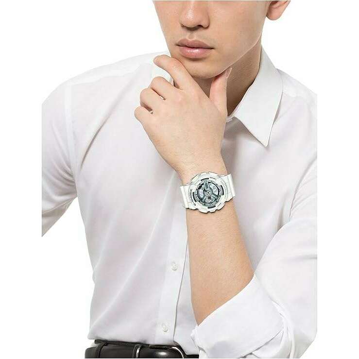 ROOK JAPAN:CASIO G-SHOCK DAY-DATE WHITE ANALOG DIGITAL MEN WATCH GA-110C-7AJF,JDM Watch,Casio G-Shock