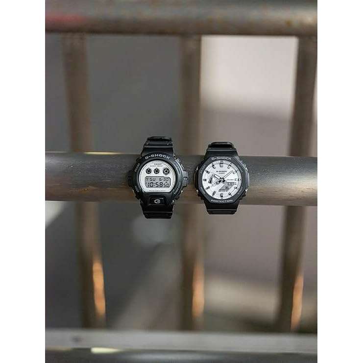 ROOK JAPAN:CASIO G-SHOCK BLACK AND BRILLIANT WHITE SERIES DIGITAL MEN WATCH DW-6900WD-1JF,JDM Watch,Casio G-Shock