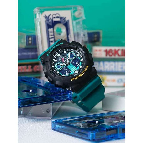 CASIO G-SHOCK WEB-EXCLUSIVE MODEL MIX TAPE SERIES GREEN MEN WATCH