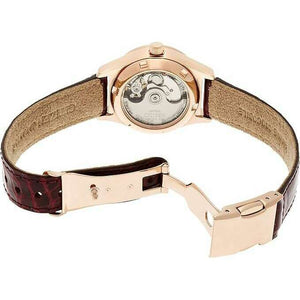 ROOK JAPAN:CITIZEN COLLECTION SEE-THROUGH BACK BROWN ALLIGATOR LEATHER STRAP LADIES WATCH PD7162-04A,JDM Watch,Citizen Collection