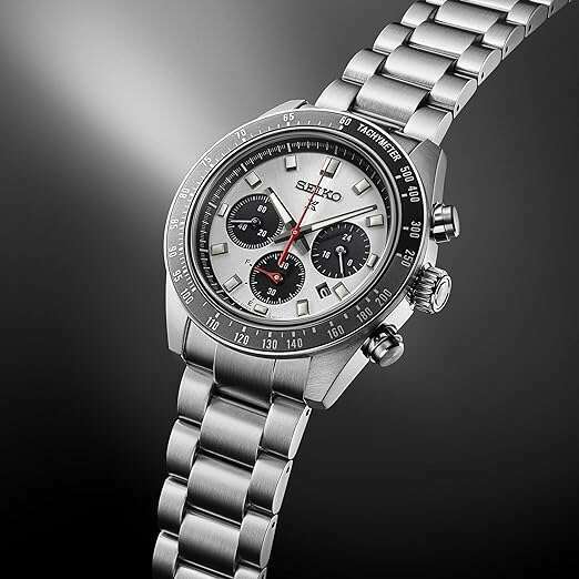 ROOK JAPAN:SEIKO PROSPEX SPEEDTIMER SOLAR CHRONOGRAPH LARGE SILVER MEN WATCH SBDL095,JDM Watch,Seiko Prospex