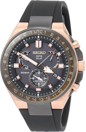SEIKO ASTRON GPS SOLAR EXECUTIVE SPORTS LINE TITANIUM BLACK DIAL MEN WATCH (DISCONTINUED) SBXB170