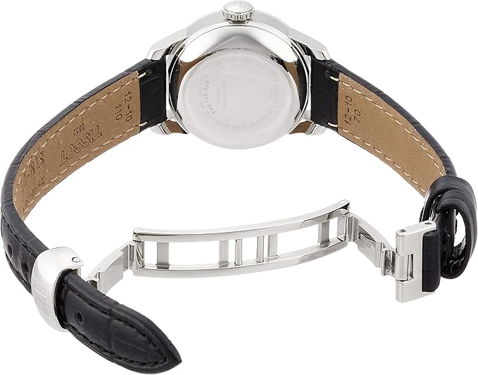 TISSOT LE LOCLE AUTOMATIC LADY BLACK LEATHER STRAP 25 MM WOMEN WATCH T41.1.123.57