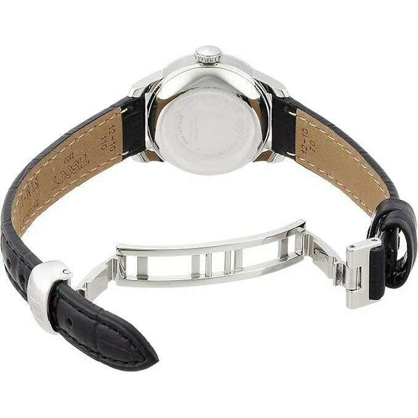 TISSOT LE LOCLE AUTOMATIC LADY BLACK LEATHER STRAP 25 MM WOMEN WATCH T ...