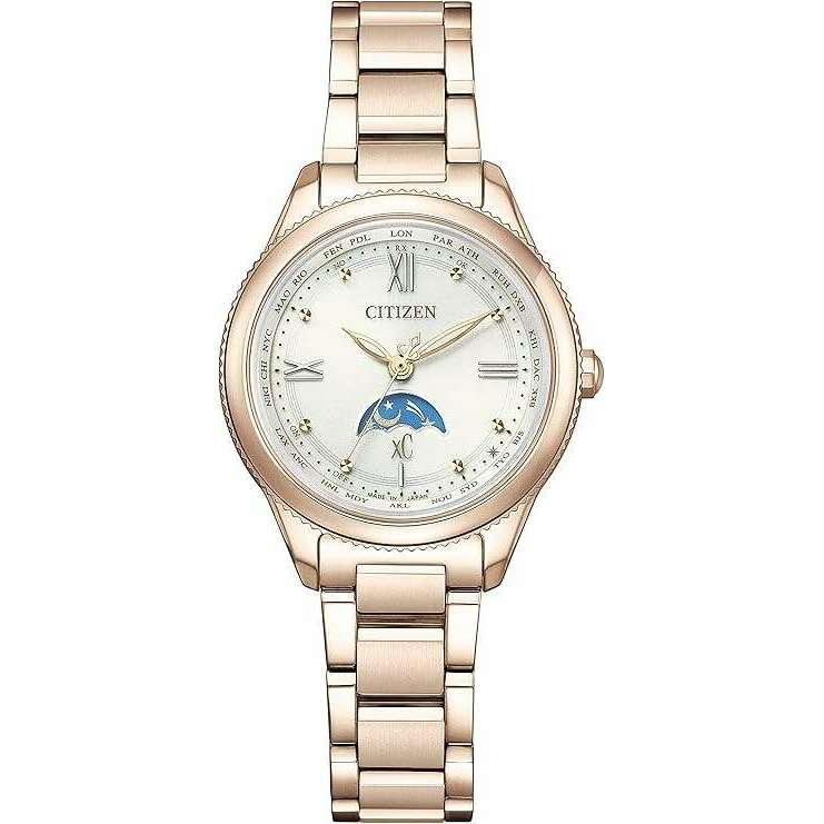 ROOK JAPAN:CITIZEN XC DAICHI COLLECTION ECO-DRIVE SOLAR RADIO PINK STRAP LADIES WATCH EE1004-57A,JDM Watch,Citizen xC