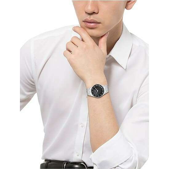 ROOK JAPAN:CITIZEN COLLECTION ECO DRIVE SILVER & BLACK MEN WATCH AR3010-65E,JDM Watch,Citizen Collection