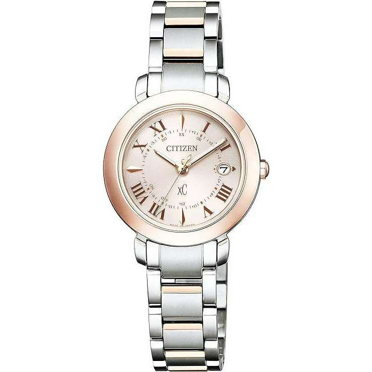 ROOK JAPAN:CITIZEN XC HIKARI COLLECTION TITANIA HAPPY FLIGHT SERIES SILVER & PINK LADIES WATCH ES9445-57W,JDM Watch,Citizen xC