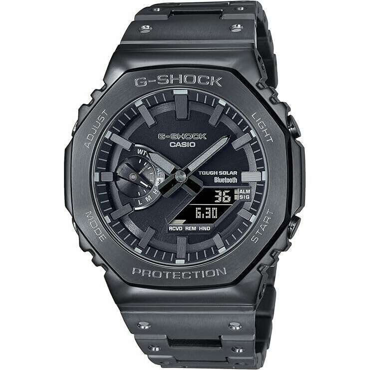 CASIO G-SHOCK BLUETOOTH FULL METAL SOLAR ALL BLACK MEN WATCH
