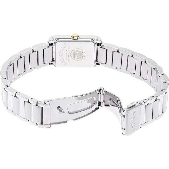 ROOK JAPAN:CITIZEN FORMA ECO-DRIVE SOLAR SILVER & WHITE SQUARE MODEL LADIES WATCH FRA36-2432,JDM Watch,The Citizen