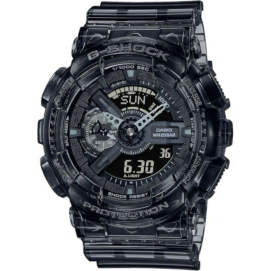 CASIO G-SHOCK SKELETON SERIES GREY ANALOG DIGITAL MEN WATCH GA-110SKE-8AJF