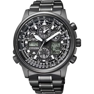 ROOK JAPAN:CITIZEN PROMASTER SKY SERIES JET SETTER ECO DRIVE BLACK CHRONOGRAPH MEN WATCH JY8025-59E,JDM Watch,Citizen Promaster