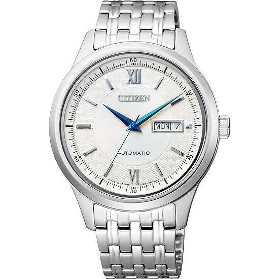 ROOK JAPAN:CITIZEN COLLECTION MECHANICAL ANALOG SILVER DIAL BLUE HANDS MEN WATCH NY4050-54A,JDM Watch,Citizen Collection