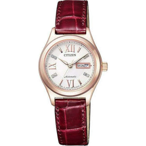 ROOK JAPAN:CITIZEN COLLECTION SEE-THROUGH BACK BROWN ALLIGATOR LEATHER STRAP LADIES WATCH PD7162-04A,JDM Watch,Citizen Collection