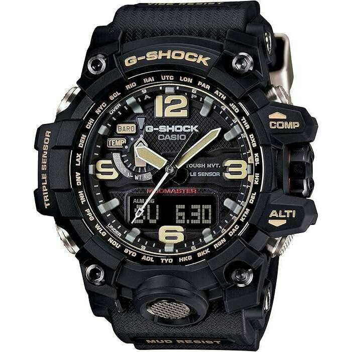 CASIO G-SHOCK MUDMASTER RADIO SOLAR BLACK ANALOG DIGITAL MEN WATCH GWG ...