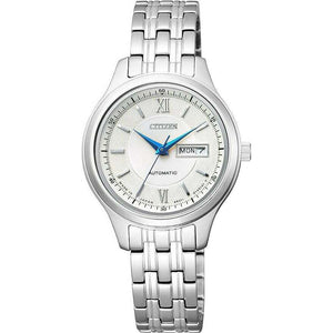 ROOK JAPAN:CITIZEN COLLECTION AUTOMATIC MECHANICAL ANALOG SILVER STRAP LADIES WATCH PD7150-54A,JDM Watch,Citizen Collection
