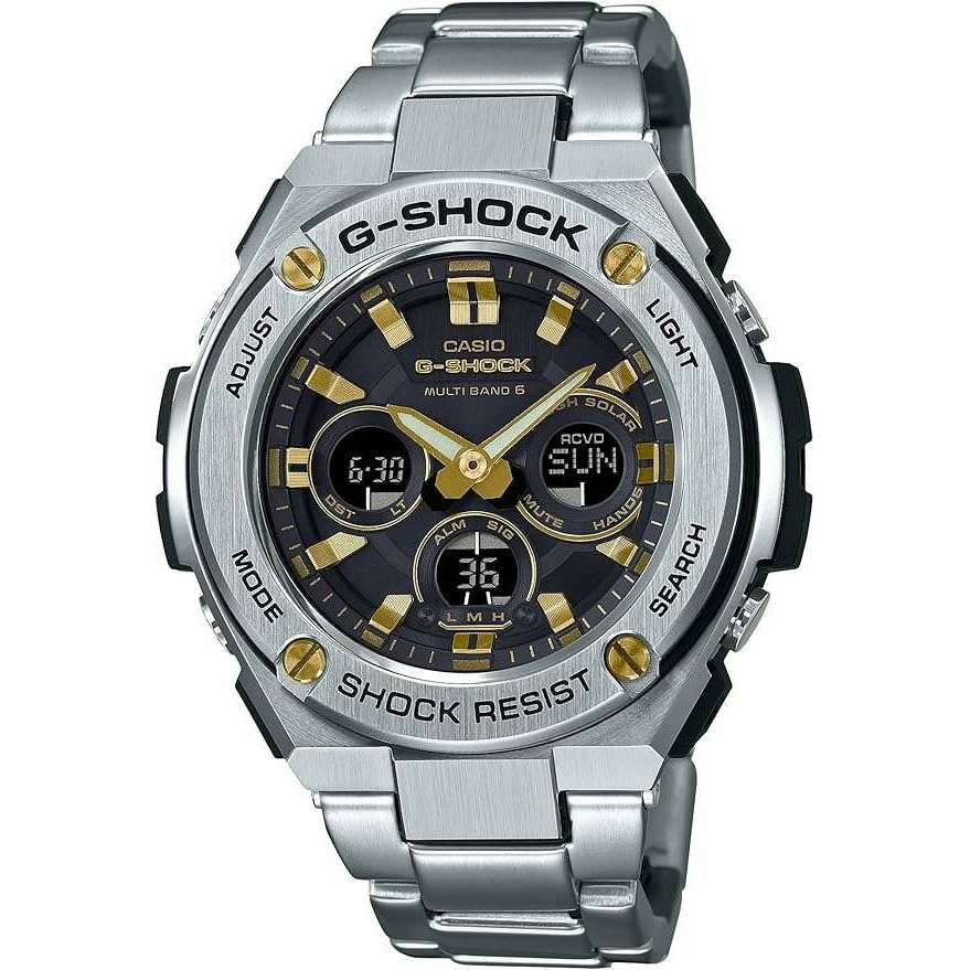 ROOK JAPAN:CASIO G-SHOCK G-STEEL RADIO SOLAR SILVER ANALOG DIGITAL MEN WATCH GST-W310D-1A9JF,JDM Watch,Casio G-Shock