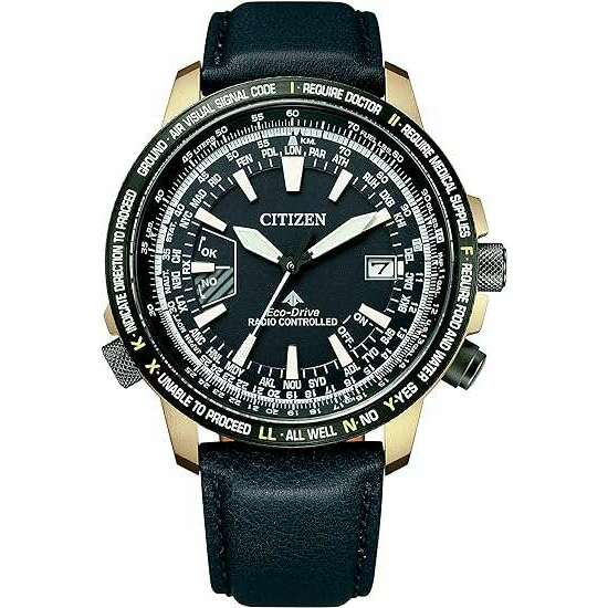 ROOK JAPAN:CITIZEN PROMASTER RADIO SOLAR NAVY PILOT MEN WATCH CB0204-14L,JDM Watch,Citizen Promaster