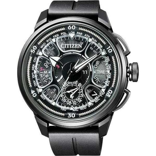 279 CITIZEN 106 置時計 クォーツ式 音声合成ギミック CITIZEN ECO-DRIVE RADIO DIRECT FLIGHT SATELLITE WAVE GPS F990