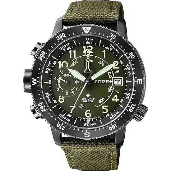 ROOK JAPAN:CITIZEN PROMASTER LAND SERIES ECO DRIVE ALTICHRON KHAKI MEN WATCH BN4046-10X,JDM Watch,Citizen Promaster