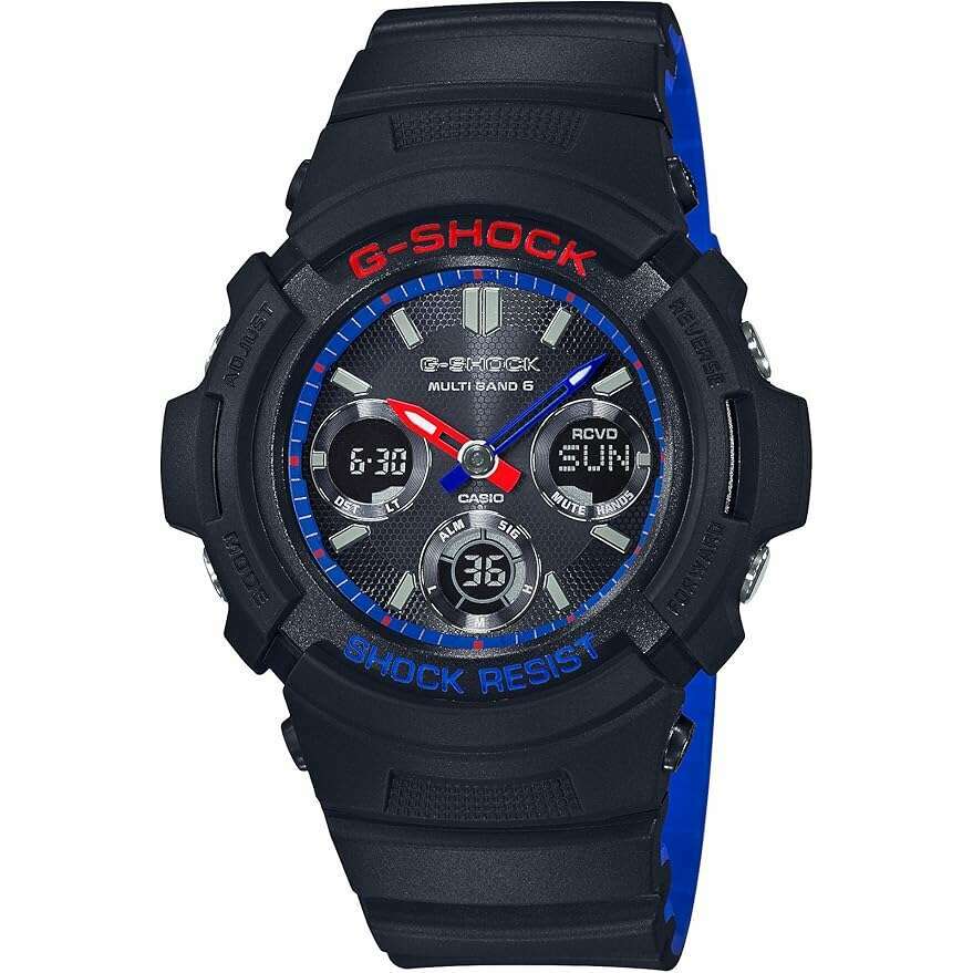 CASIO、 Gショック、腕時計、AMG-M100SLT、電波ソーラー CASIO G-SHOCK RADIO SOLAR MULTICOLORED ANALOG DIGITAL MEN WATCH
