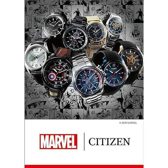 ROOK JAPAN:CITIZEN CAPTAIN MARVEL MODEL ECO DRIVE MEN WATCH (LIMITED MODEL) FE7062-51W,JDM Watch,Citizen Collection