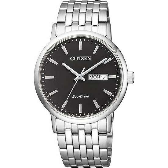 ROOK JAPAN:CITIZEN COLLECTION ECO DRIVE SOLAR SILVER STRAP BLACK DIAL MEN WATCH BM9010-59E,JDM Watch,Citizen Collection