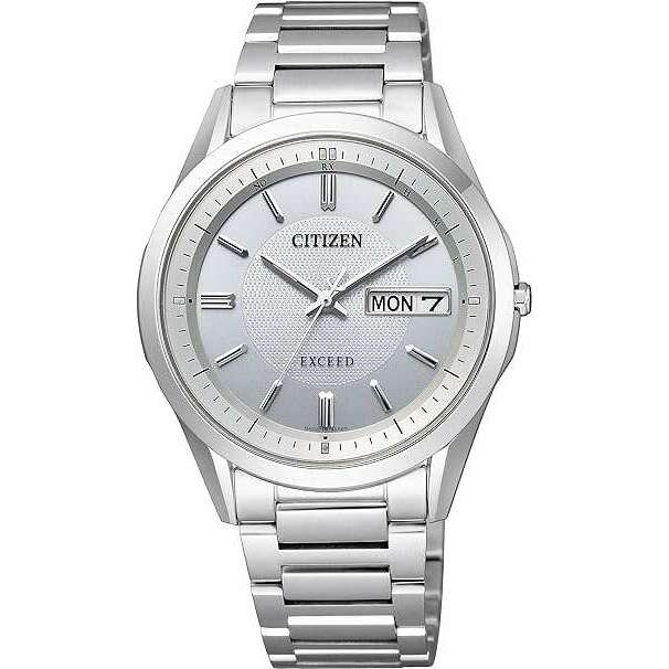 CITIZEN EXCEED ECO-DRIVE RADIO CONTROLLED SOLAR SILVER MEN WATCH CITIZEN EXCEED ECO-DRIVE RADIO CONTROLLED SOLAR SILVER MEN WATCH