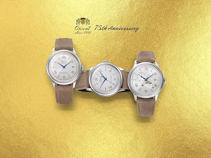ORIENT 75TH ANNIVERSARY INTERCHANGEABLE STRAP MEN WATCH (1200 LIMITED) RN-AC0027S